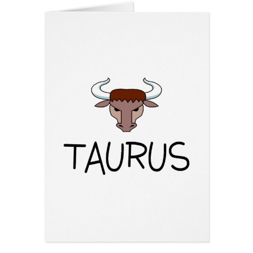 Tauro con Bull Felicitaciones