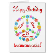 Tauro del feliz cumpleaños tarjetas