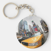 Taxi amarillo de New York City Llaveros Personalizados