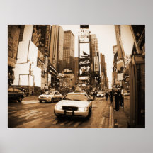 Taxi del Times Square de NYC Impresiones