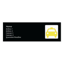 Taxi - flaco plantillas de tarjetas de visita