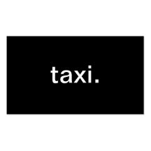 Taxi Tarjeta De Visita