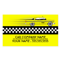 taxi tarjeta de visita