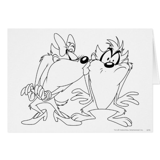 Taz y Ella-Diablo Tarjetón