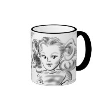 Taza 13a de las caricaturas de las hijas