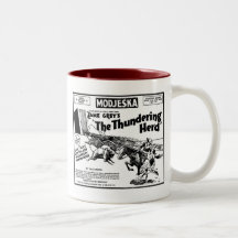 Taza 1925 del anuncio de la película de la manada 