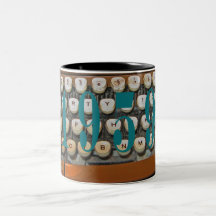 Taza 1959 de la máquina de escribir del vintage