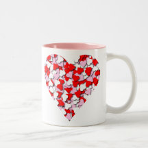 Taza #2 de los corazones del confeti