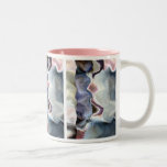 Taza abstracta de color de malva
