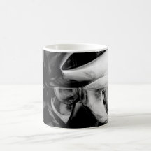 Taza abstracta de las sensaciones negativas