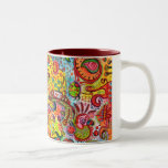 Taza abstracta enrrollada