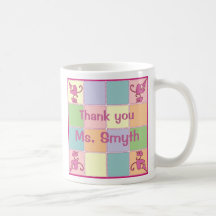 Taza adaptable rosada del remiendo