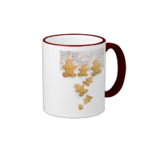 Taza adorable del pan de jengibre del navidad