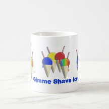 Taza afeitada Hawaiian del hielo del hielo del afe