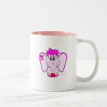 Taza afortunada linda del meñique