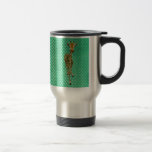 Taza agraciada del viaje de Pokadot de la jirafa tazas