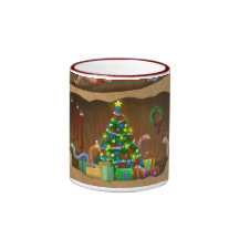 Taza agusanada del navidad