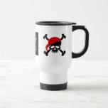 Taza alegre de Rogelio del pirata a bordo