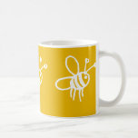 Taza amarilla 2 de la abeja