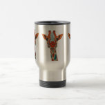 Taza ambarina del viaje de la jirafa que mira a es tazas