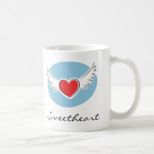 Taza: Amor con alas del corazón