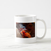 Taza anaranjada de Koi