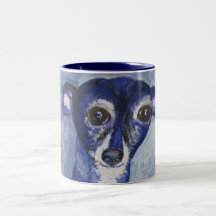 Taza, arte del perro del galgo italiano