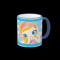 Taza atractiva del chica tazas
