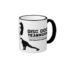 Taza australiana del pastor del trabajo en equipo