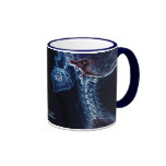 Taza azul de la C-espina dorsal (imagen doble)