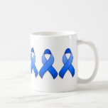 Taza azul de la cinta de la conciencia