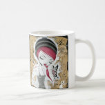 Taza azul de la musa