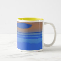 TAZA AZUL DE LA NUBE