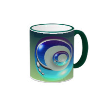 Taza azul del diseño