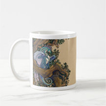 Taza azul del dragón