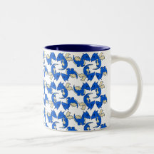 Taza azul del dragón