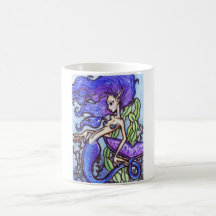 Taza azul púrpura de la sirena: Lanikai
