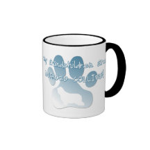Taza barbuda de los nietos del collie