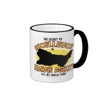 Taza barbuda del secreto del collie de la agilidad