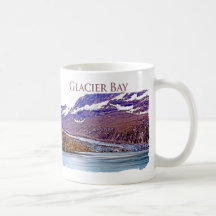 Taza blanca clásica del Glacier Bay 4