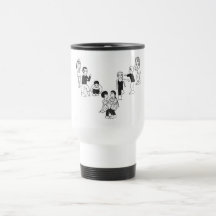 Taza blanca del viaje del acero inoxidable - clase