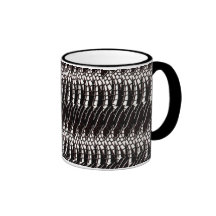 Taza blanco y negro del diseño