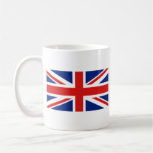 Taza BRITÁNICA del mapa del ~ de la bandera