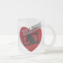 Taza calificada 10oz del vidrio esmerilado