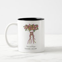 Taza caprichosa del boda