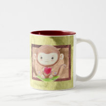 Taza cariñosa del mono