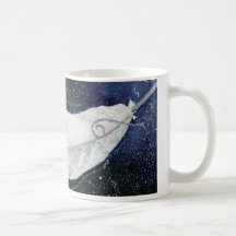 Taza celestial de la pluma