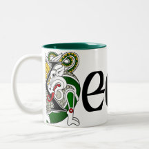 Taza céltica del dragón de Keane