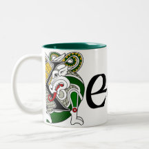 Taza céltica del dragón de Keefe