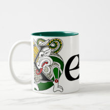 Taza céltica del dragón de Kelly